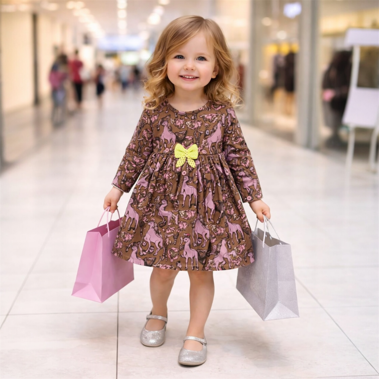 Style Chrome Enchanted Unicorn Print Dress / frock