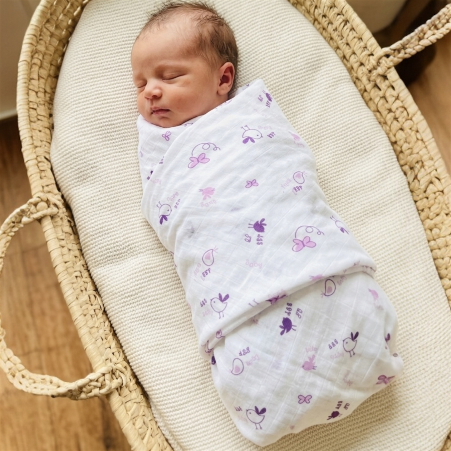 Muslin Baby Swaddle - 100% Organic Cotton