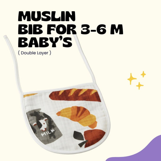 Muslin Bibs ( Pack of 3 )