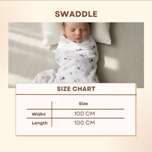 Muslin Baby Swaddle - 100% Organic Cotton
