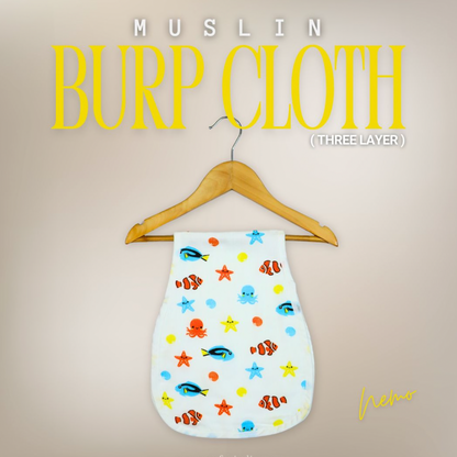 Muslin 3-Layer Burp Cloth
