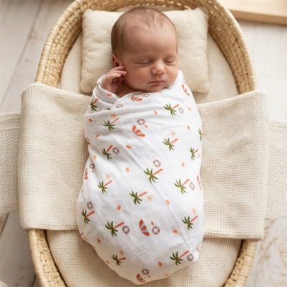 Muslin Baby Swaddle - 100% Organic Cotton