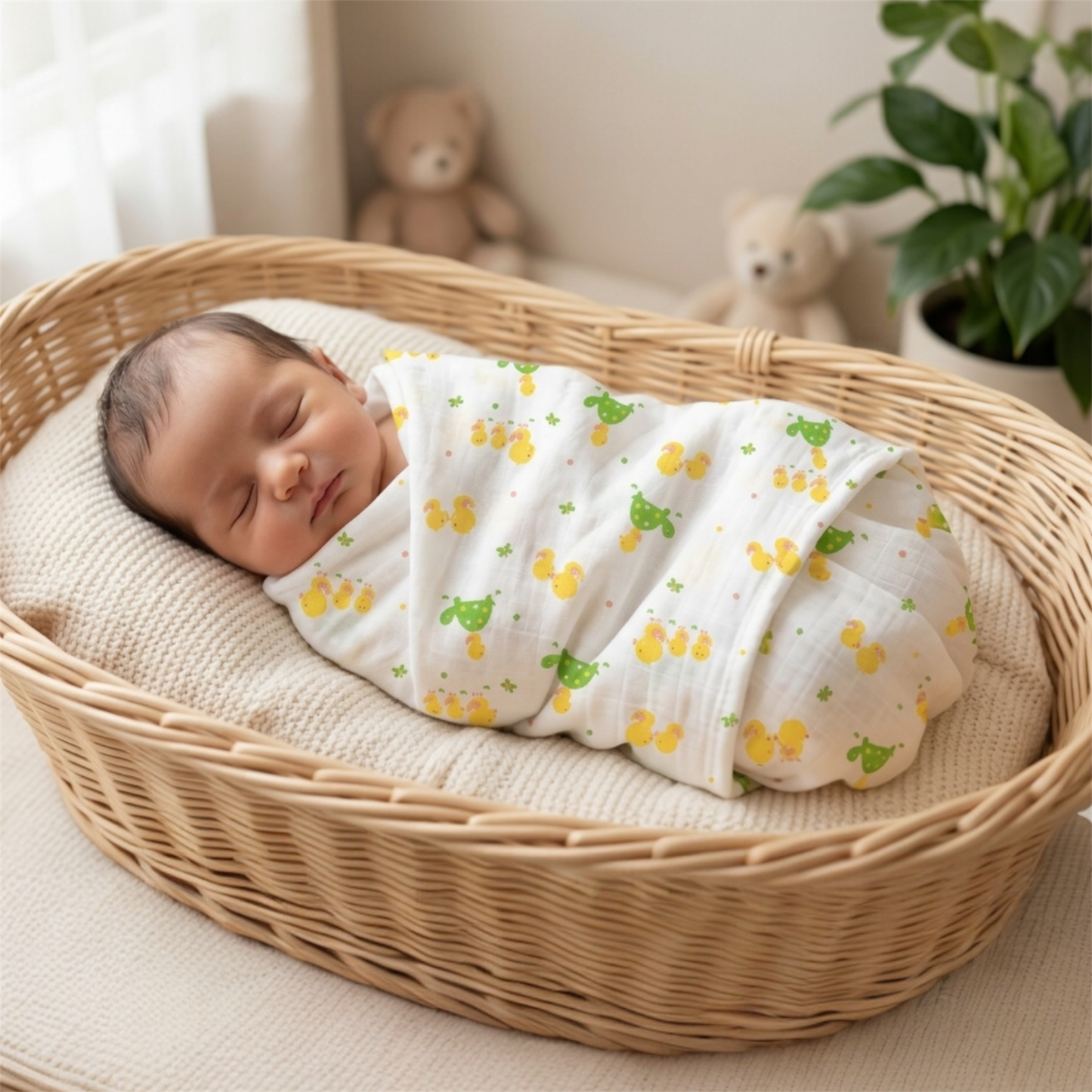 Muslin Baby Swaddle - 100% Organic Cotton