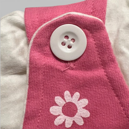 Premium Girls' Floral "Magic" Pinafore & T-Shirt Set